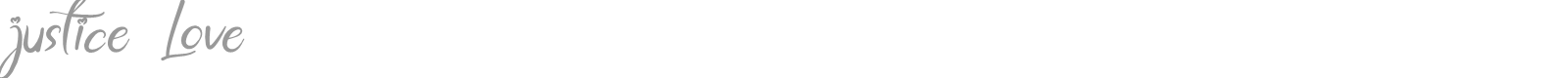 Justice Love font preview